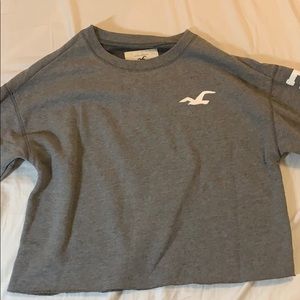 hollister grey xs sweater